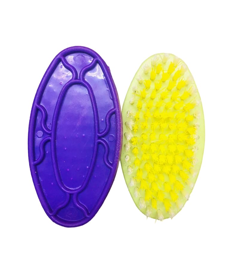 SHOP BY ROOM Oval Shapdeal Cleaning Brush for Cloth, Floor Tile, Bathroom Tile - Set of- 2