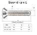 50Pcs m4x8mm Flat Head Socket Cap Screws Countersunk Bolts, Allen Socket Drive, Stainless Steel 18-8 (304), Bright Finish,Metric Bolts, Silver