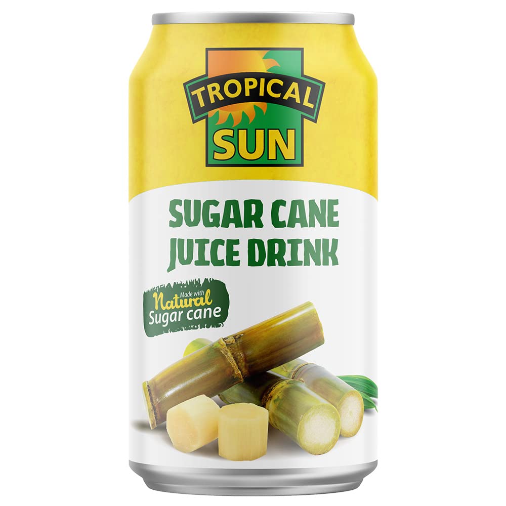 Tropical Sun Sugar Cane Juice Drink Made with Natural Sugar Cane, 310ml (12 Pack)