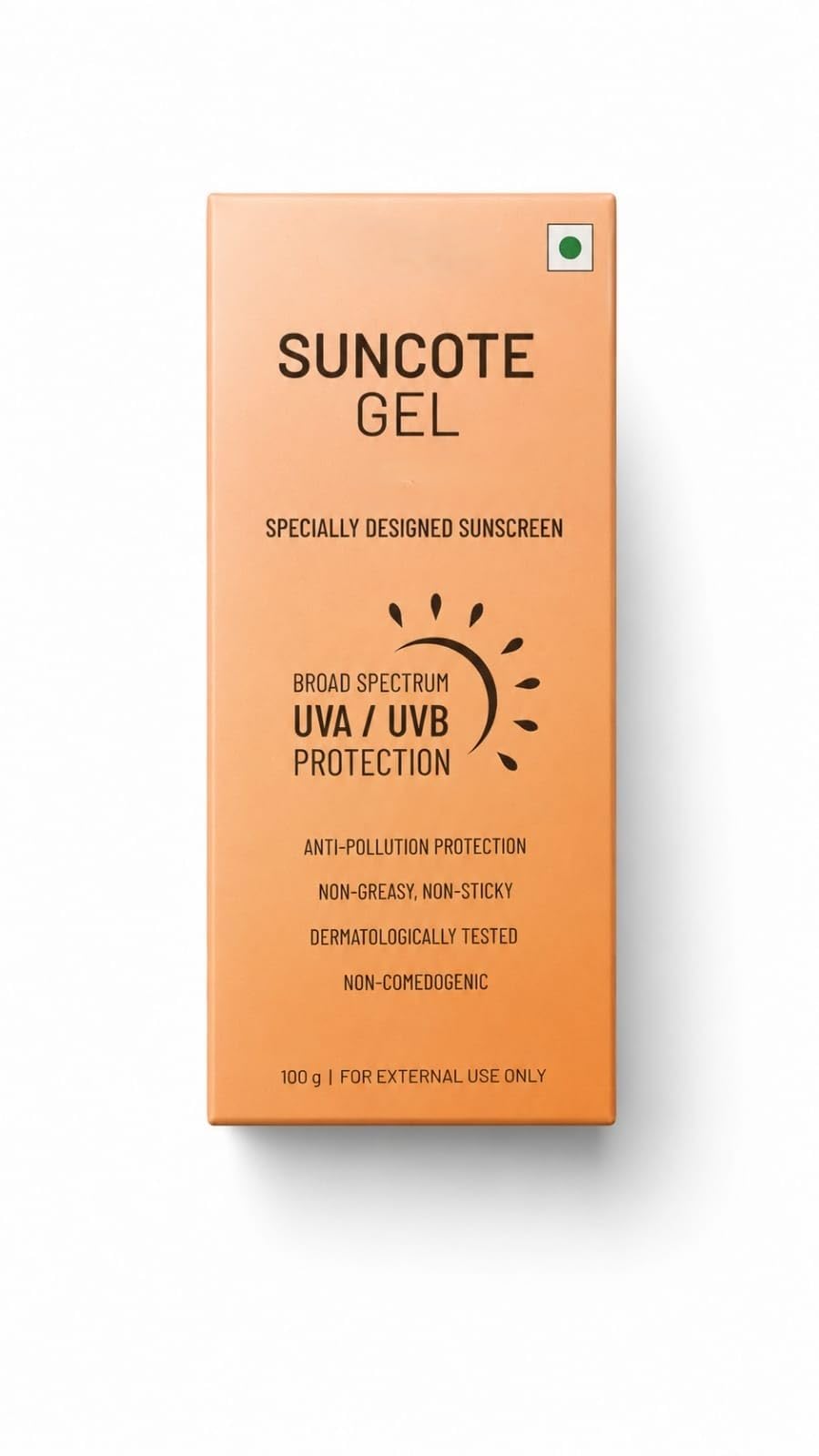 Suncote SPF 30 Sunscreen Gel 100g | Broad Spectrum UVA/UVB Protection | Lightweight Oil-Free Gel | Non-Greasy | Non-Comedogenic | Daily Face & Body Sunscreen-image-34