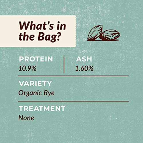 100% Organic Whole Dark Rye Flour - 25 lbs… - Thumbnail 3