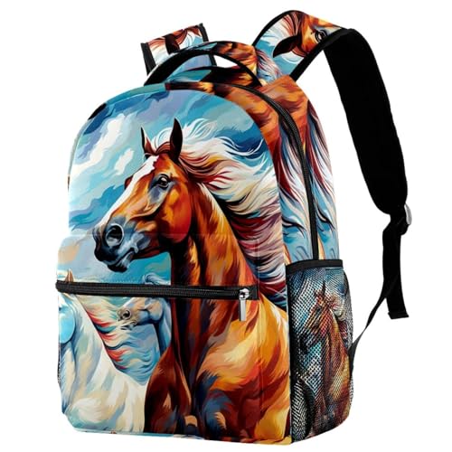 Sac à dos voyage motif cheval Campus pour les sorties et l'école