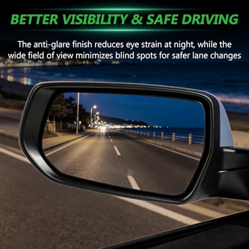 Left Driver Side Mirror Compatible With 2016-2022 Chevy Malibu with Power Folding Non Heated Without Signal Light Replace 84705517-PFM by Lumyomab - Used condition - Image 6