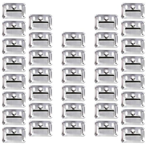 Uonlytech 100pcs Stainless Steel Wall Panel Buckle Clamps Fasteners for Integrated Wall Panels Easy Installation Smooth Edges and Sturdy Design for Furniture Hardware