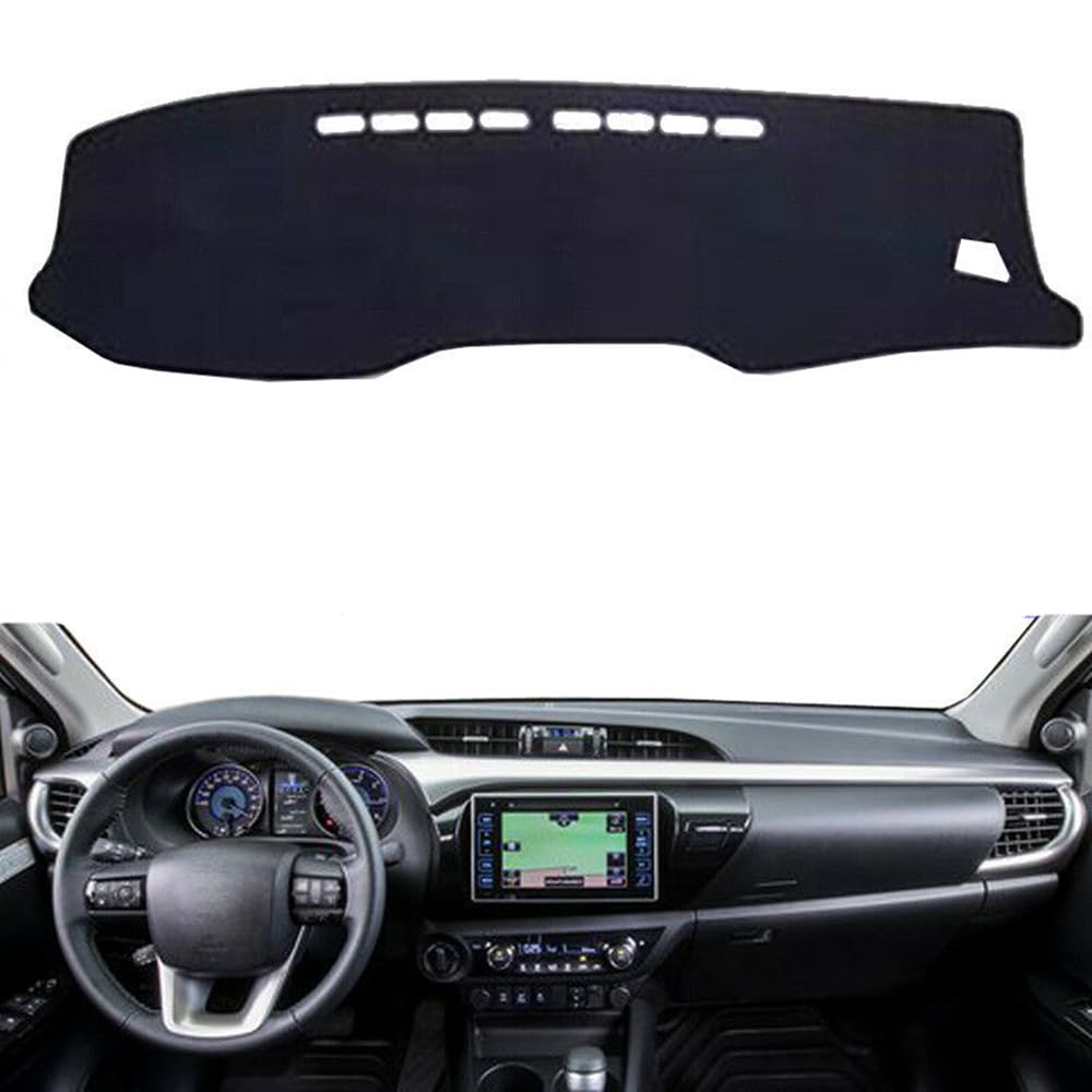 Car Dashboard Cover Dash Mat For Toyota Hilux SR5 4x4 REVO Hi-Rider 2015-2019 For Toyota Fortuner 2016+