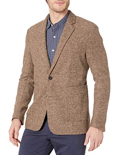 Billy Reid Men's Standard Fit Two Button Single Breasted Dylan Sportcoat, Textured tan, 44R