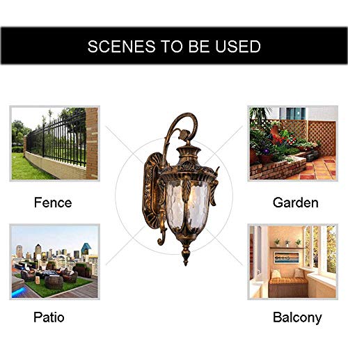Lampes murales imperméables IP65 rustiques pour éclairage extérieur - 5