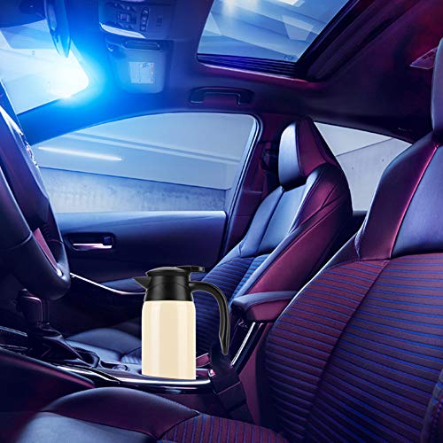 Tetera Eléctrica Portátil para Auto Beige 800ml 12V-24V miniatura 6
