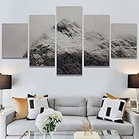 SIGNWIN 5 Panel Canvas Wall Art Expressive Landscape for Home Decorations Ready to Hang - 60