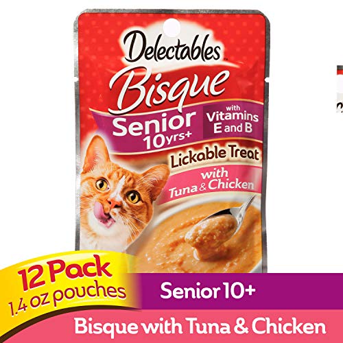 Hartz Delectables Stew Lickable Wet Cat Treats with Tuna & chicken, Senior Cats 10+ years, 1.4 Ounce (Pack of 12… - Image 3