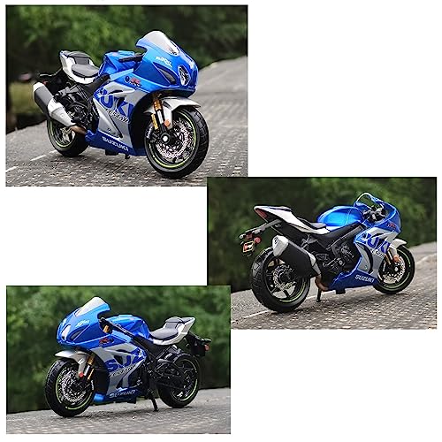 Modelo de motocicleta de carrera 1:18 Suzuki GSX-R1000 R miniatura 6