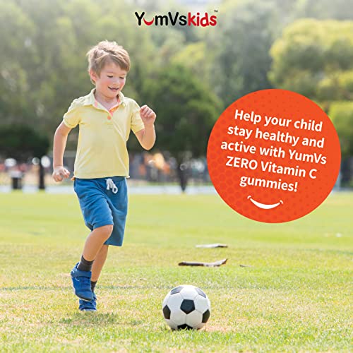 Yum-V's Vitamin C + Echinacea Zero Gummies For Kids By Yumvs | Sugar Free Supplement For Children | Suitable For Diabetics | Vitamin C + Echinacea | Natural Orange Flavor Chewables-70 Count #TOP2