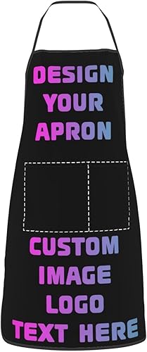 Miniatura 7 de Delantales personalizados para hombres y mujeres, delantales divertidos personalizados, regalo de cumpleaños de Navidad para papá de hija e hijo