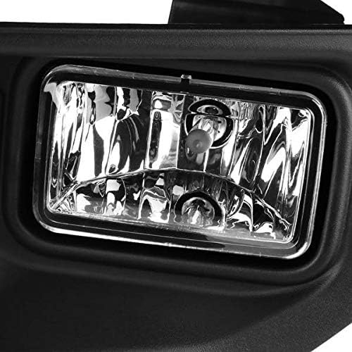 Compatible with 2015 2016 2017 Ford F-150 Clear Lense Fog light Kit w/Bezels/Wiring/Switch/Halogen Bulbs