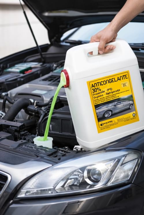 Anticongelante 30% -17ºC. Envase 30 litros. Color verde. Listo al uso. Apto para vehículos y circuitos cerrados/refrigeración