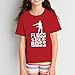 Floss Like A Boss - Flossin Dance Funny Emote Youth T Shirt - Large - Red