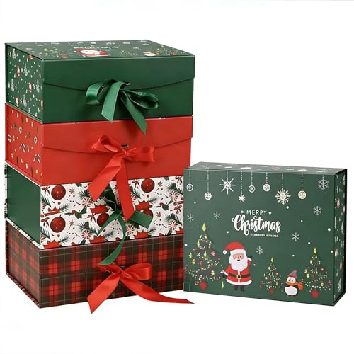 Boîtes cadeaux de Noël magnétiques Dimore pour emballer facilement sans scotcher