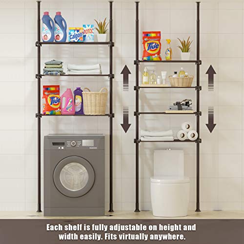 Reviews for ALLZONE 4 Tier Bathroom Organizer, Over The Toilet Storage