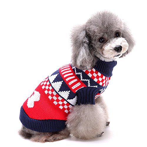 Top Paw Turquoise Fairisle Sweater~X-Small~