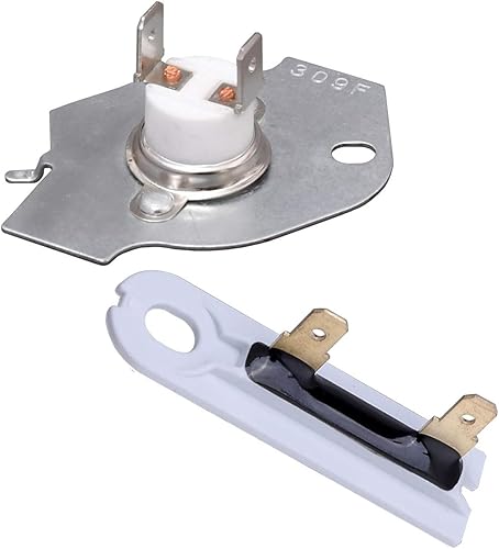 Lifetime 3977393 - Kit de corte térmico para secadora y fusible térmico de secadora 3392519, ajuste exacto para Whirlpool Kenmore Maytag: reemplazo