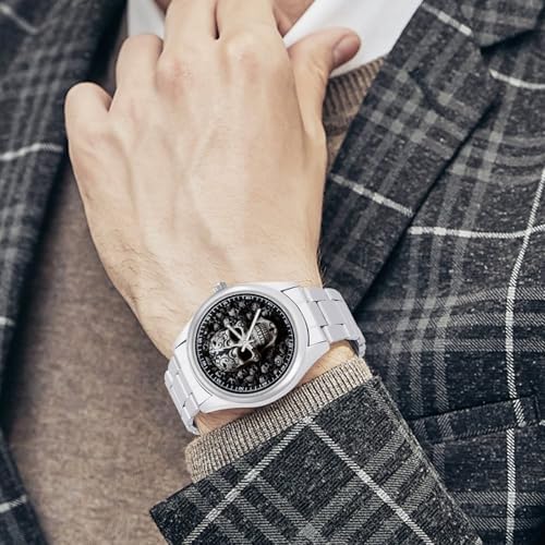 Minimalist Stainless Steel Band Watch for Man, Business Wristwatch — view 3