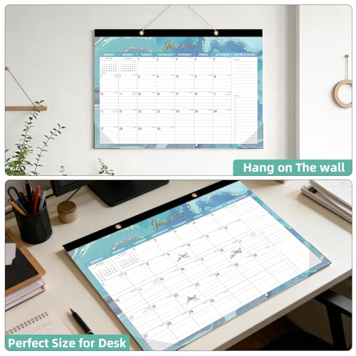 Image of Tcamp Desk Calendar 2026-2027, Large Desktop /Wall Monthly Calendar