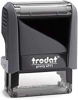Carimbo Trodat Printy 4911 38x14mm Preto e Cinza