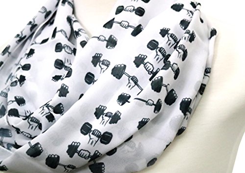 Di Capanni Workout Infinity Scarf Gym Weight Lifting Fitness Circle Scarf For Her Healthy Outfit #TOP2