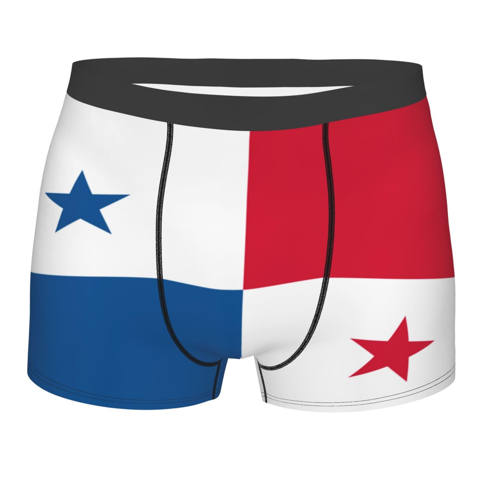 Melbrakin Flag of the Panama Men's Underwear Breathable Boxer Briefs Stretch Trunks