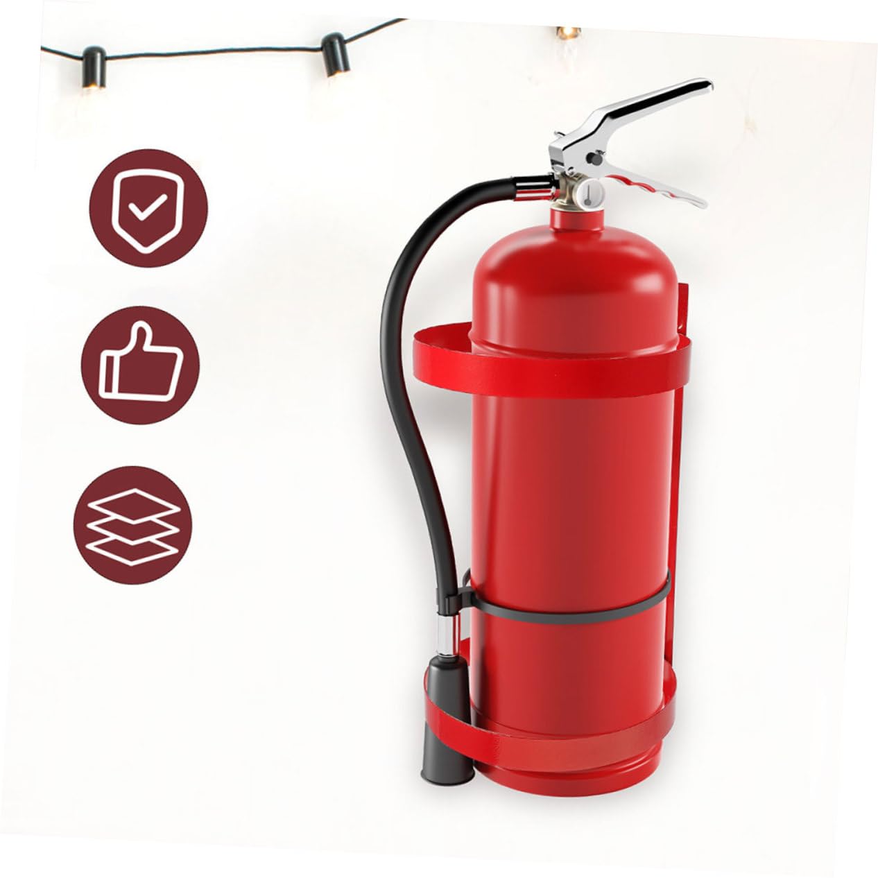 PRETYZOOM 2piezas Soporte Para Extintor De Incendios De Soporte De Pared Para Colgar Extintor Para Uso Hogares Oficinas y Locales Comerciales