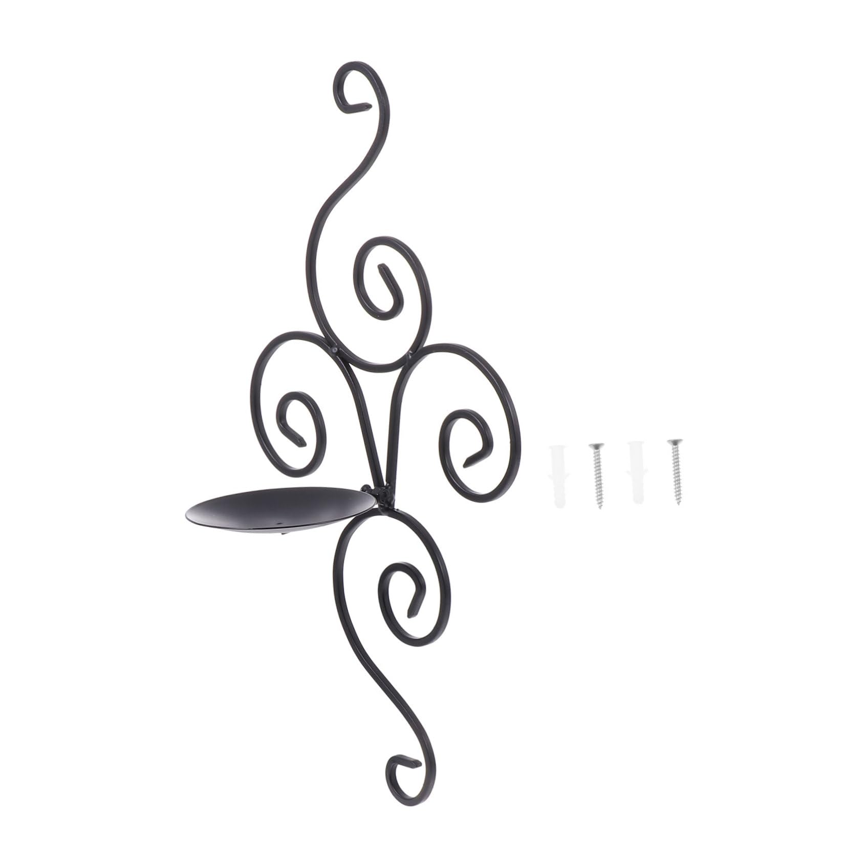 HOOTNEE Unique Design Wall Mounted Candle Holder Iron Candlestick Holder for Living Room Decor