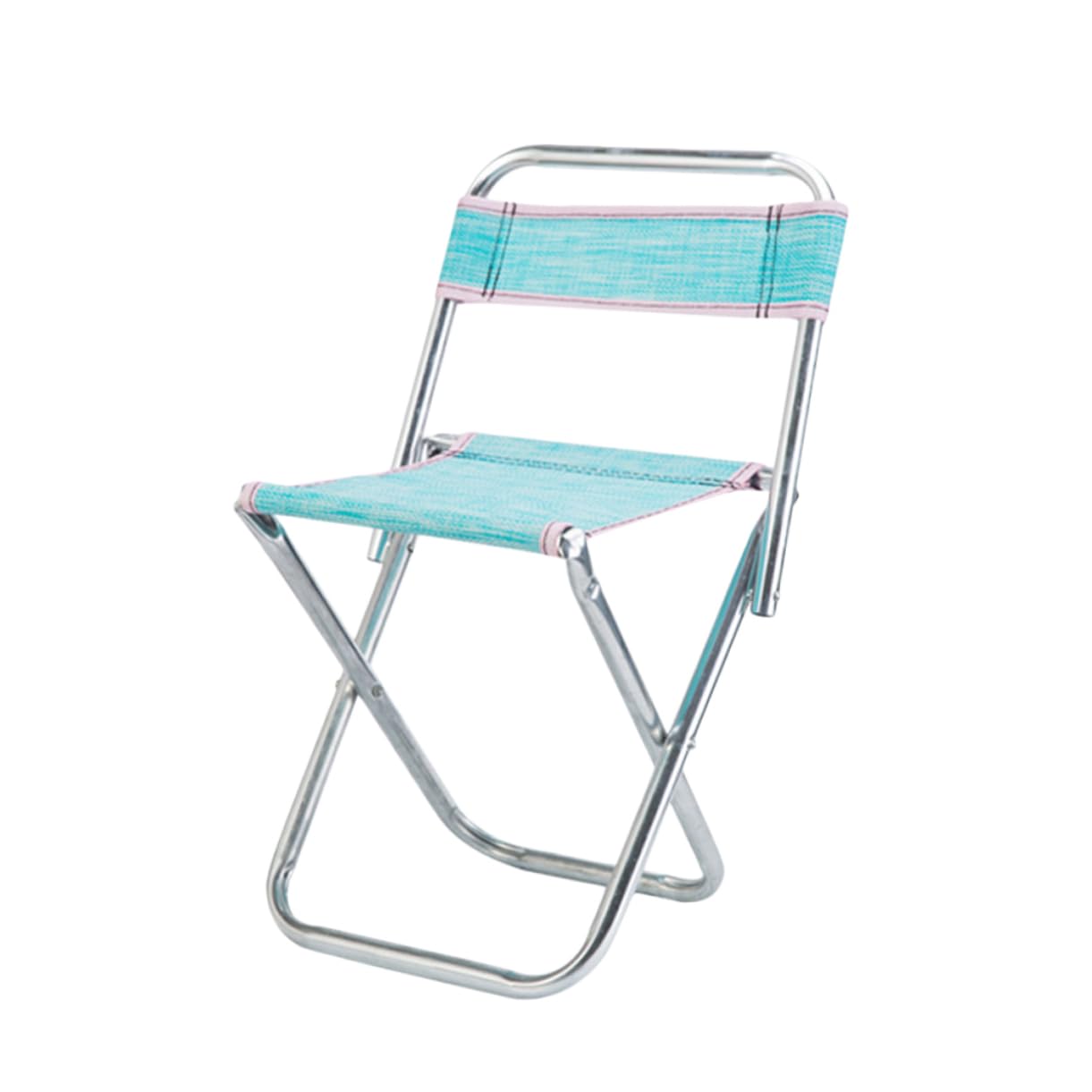 Gogogmee Collapsible Fishing Stool Outdoor Portable Folding Chair with Mesh Design Lightweight for Camping Hiking Travel and Fishing Random Color Options