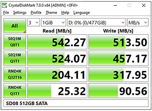 512GB SSD 3D NAND SATA III 6 Gb/s 2,5 pollici 7 mm (0,28") Velocità di lettura fino a 550 MB/s Cache SLC Prestazioni potenziate Unità a stato solido interna per PC, computer desktop e laptop - Hdd - Immagine 5