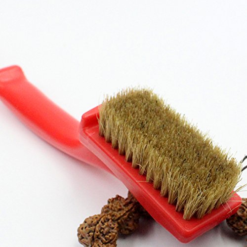 Escova de brilho de sapato OUNONA, escova de cerdas rígidas para polimento de sapatos, escova de lim