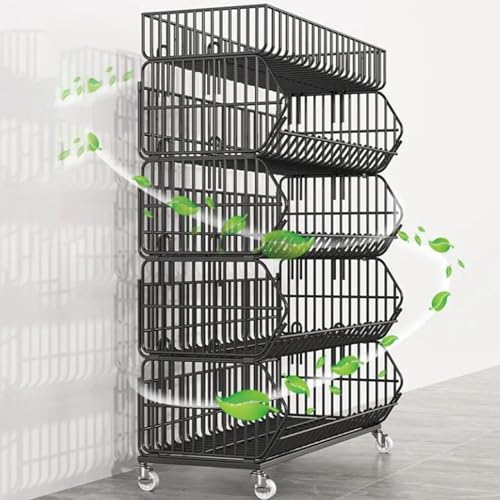 Grande étagère de présentation blanche à paniers multicouches pour stockage de cuisine et snacks
