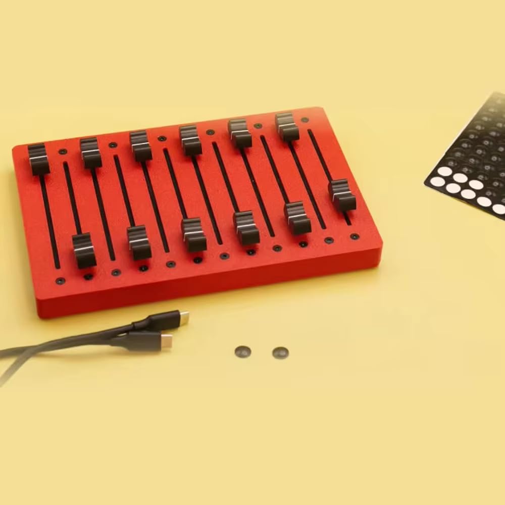 Controller MIDI a 12 Canali con Fader da 10 CM, Fader ad Alta Precisione, USB Plug & Play
