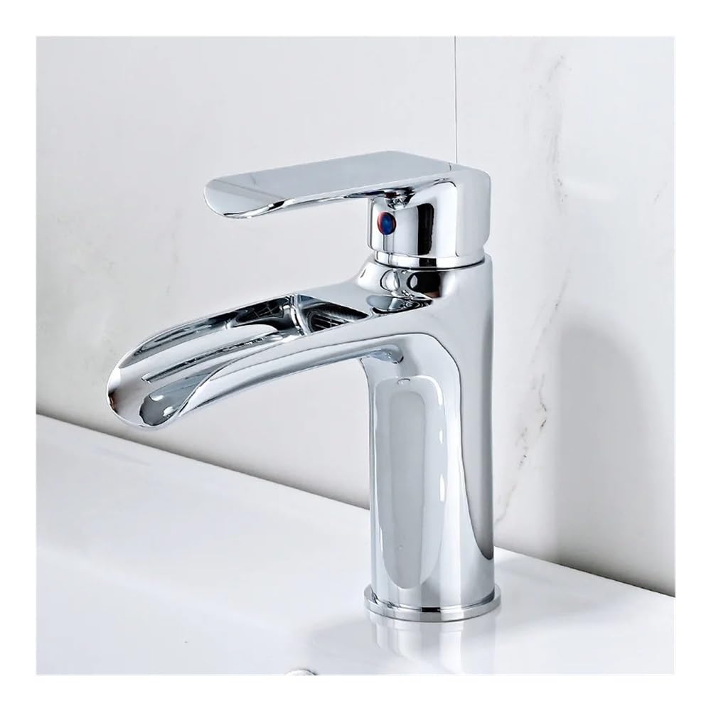 Mitigeur cascade pour lavabo au-dessus du comptoir de salle de bain contemporaine GYL6958