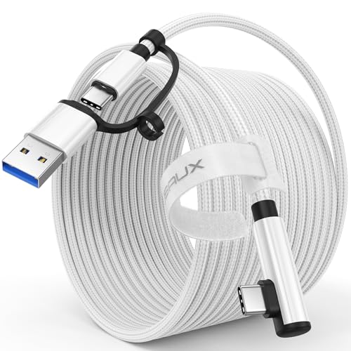 JSAUX Link Kabel 5Metre 2-in-1 Kompatibel mit Oculus Quest 2/Pico 4/Meta...
