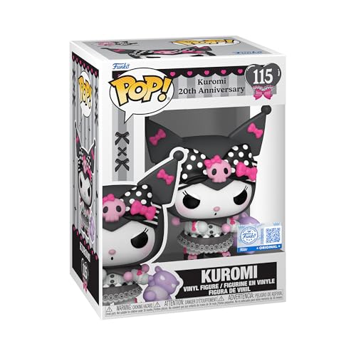 Funko Pop! Sanrio: Hello Kitty - (Kuromi + 20th) - Kuromi - (S Pieces) - Figura de Vinilo Coleccionable - Idea de Regalo - Mercancia Oficial - Juguetes para Niños y Adultos - Anime Fans