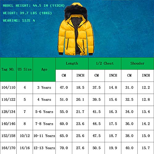 SNOW DREAMS Casaco de inverno masculino impermeável acolchoado com capuz quente para crianças, agasa