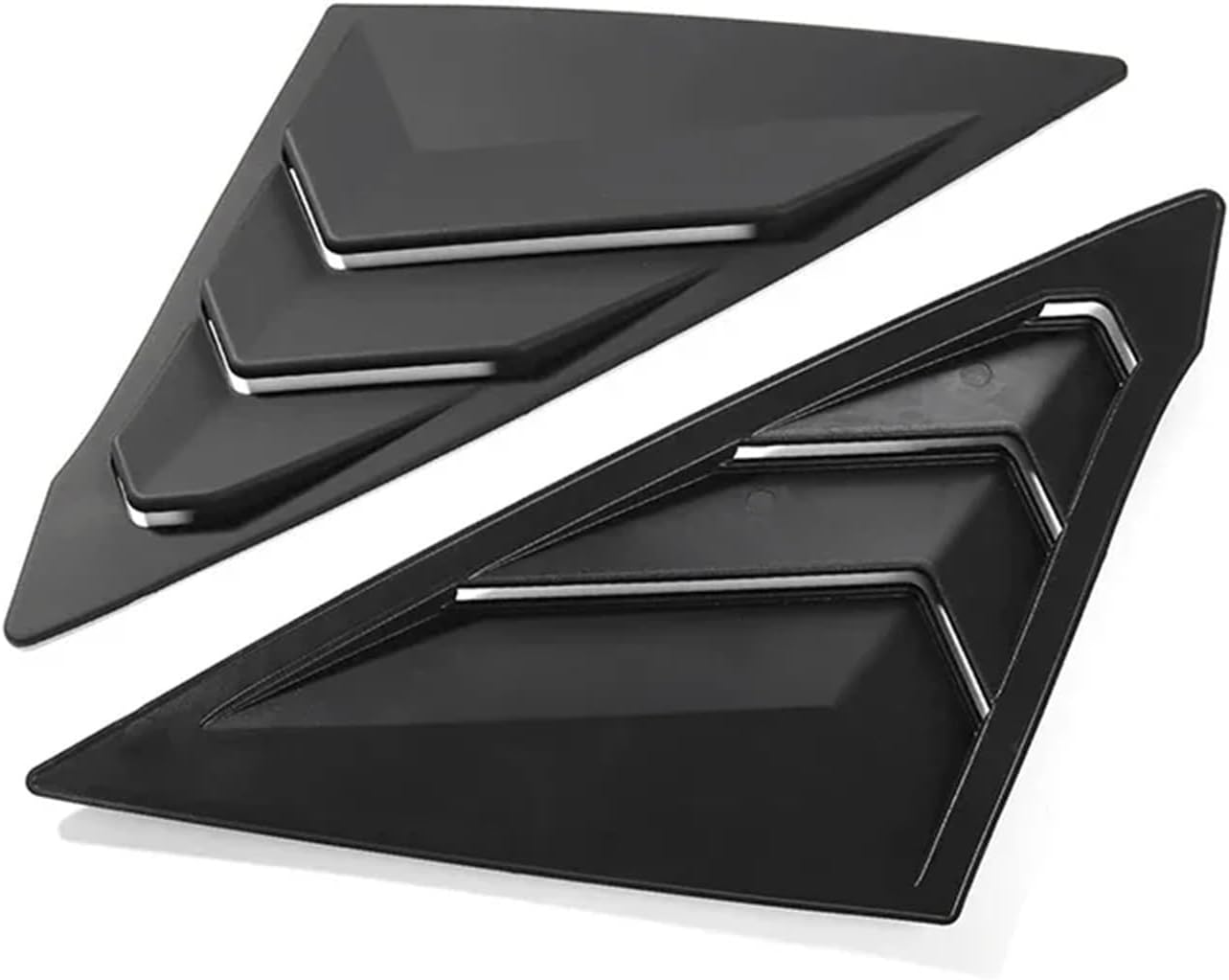 Air Vent Scoop Shades Cover Blinds 2 Pcs Compatible with Honda 11th Gen Civic 2022 LX Sport EX Touring Si Sedan Car Rear Side Window Louvers (Matt Black)