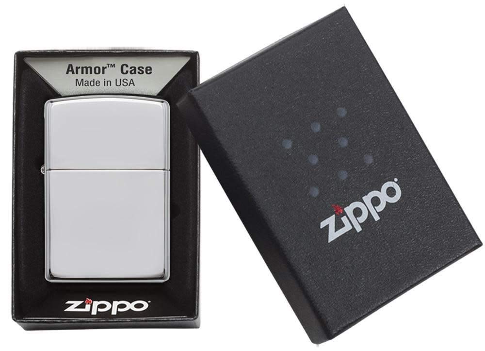Zippo Feuerzeug 60001159 Armor Case High Polished Benzinfeuerzeug, Messing, Mehrfarbig