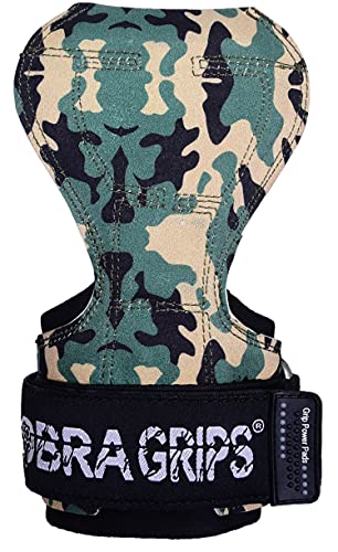 Image of Cobra Grips Weight Lifting Gloves with Adjustable Neoprene Padded Wrist Wraps - Heavy Duty Alternative to Power Lifting Hooks for Deadlifts
