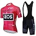 VFGSB Abbigliamento Ciclismo da Uomo,Maglia Manica Corta+Pantaloncini,Cuscino Gel 3D,Ciclismo Moda Set Completo,Ciclismo Ciclismo Jerseys per Uomo,Ad Asciugatura Rapida Traspirante