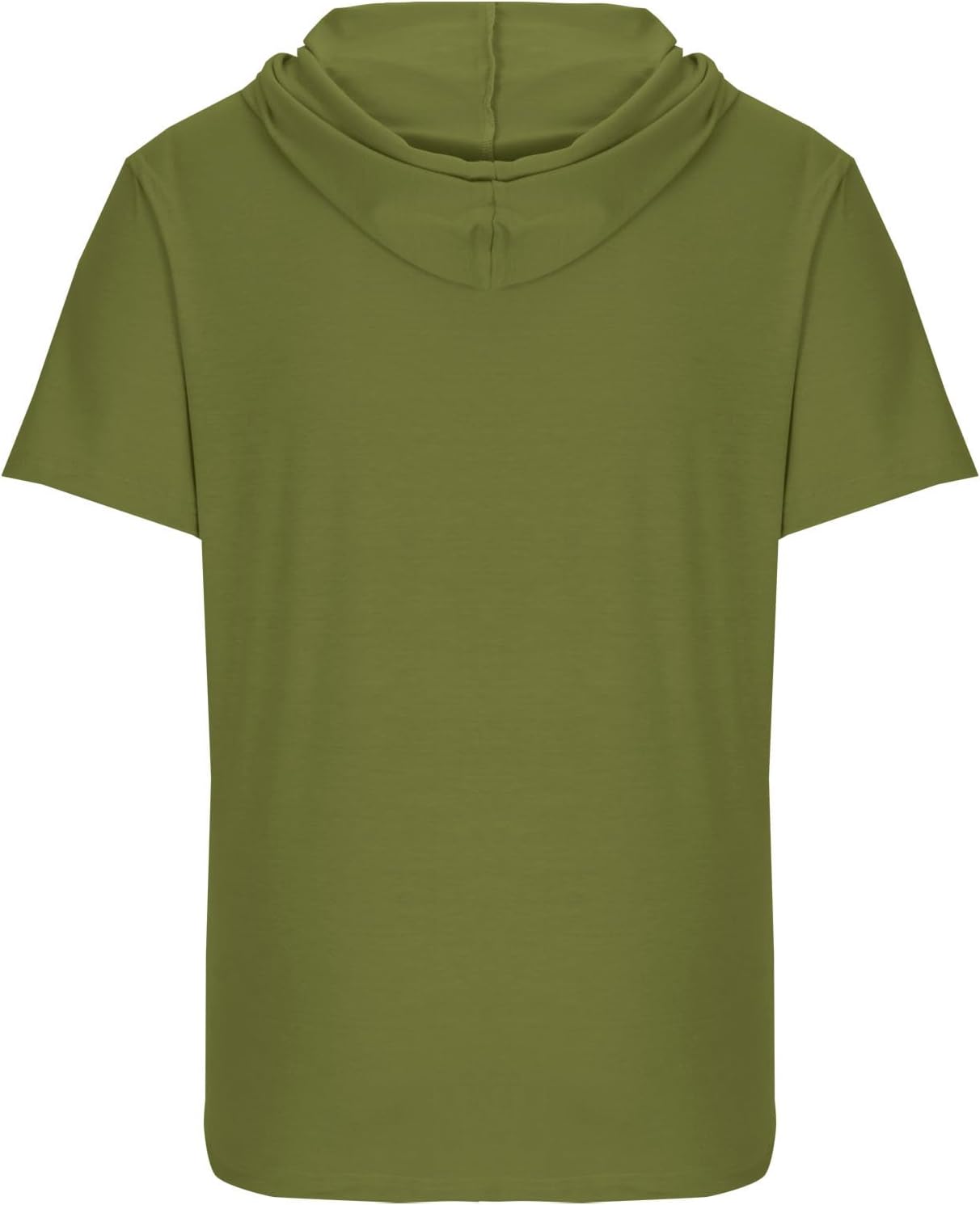 Short Sleeve Hoodies for Men Gym Workout Sweatshirt Lightweight Athletic Pullover Plus Size Hooded T Shirt Active Tops - Image 3