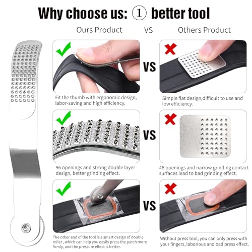 SHANGWU 35 PCS Bike Tire Repair Kit, Bicycle Inner Tube Patch Kit with 28 PCS Vulcanizing Patches,Rubber Solution, Metal Rasp, Bike Tire Levers, Bike Patch Kit with Portable Box for MTB BMX Road Bike