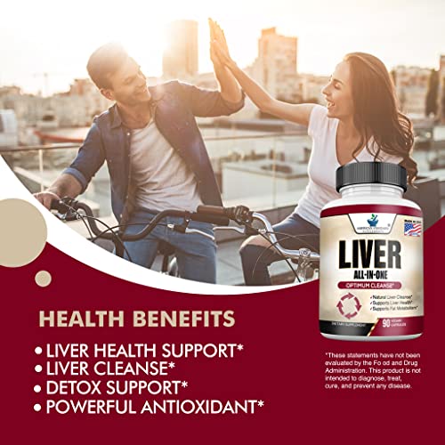 Liver Cleanse & Detox, Liver Supplement, Liver Support, Liver Detox, Liver Cleanse, Liver Health, Milk Thistle Silymarin, Artichoke, Dandelion, Turmeric, Choline, Alpha Lipoic Acid, Black Pepper Ext #TOP4