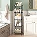 HOMEFORT Storage Shelves, 5-Wire Shelving, Metal Shelving Unit Adjustable Storage Shelves Rack for Kitchen, Pantry, Bathroom, Black, 11.6