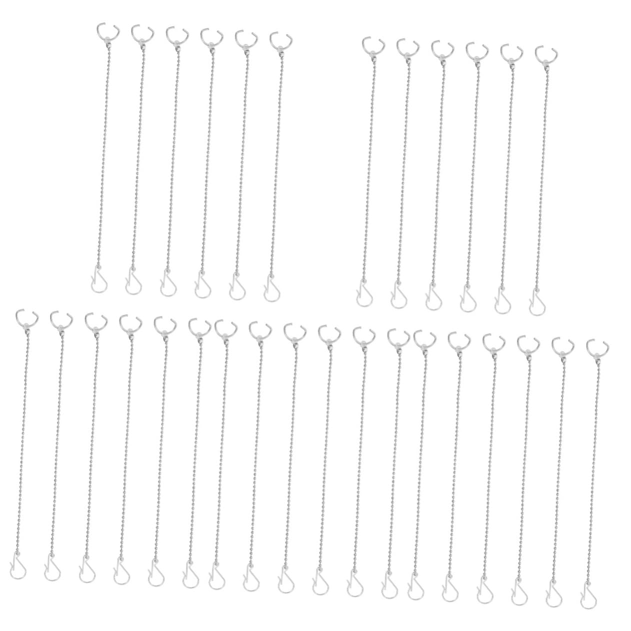 Gadpiparty 30piezas Cadena De Flapper De Inodoro De Inoxidable Reemplazo Para Válvula De Drenaje De Tanque De Inodoro Instalación Rápida y