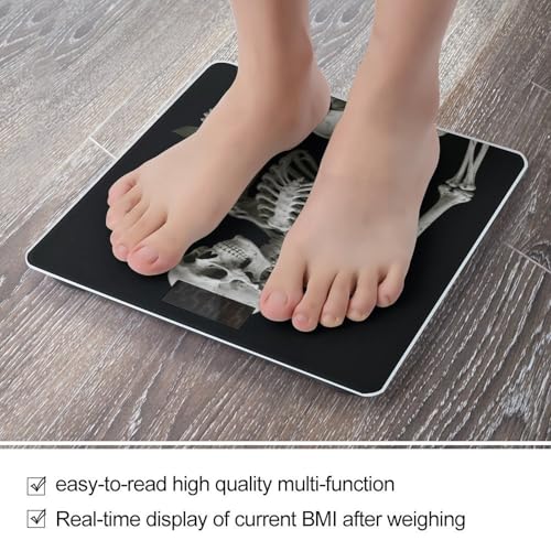 Báscula digital digital para baño con pantalla LCD y vidrio templado miniatura 5